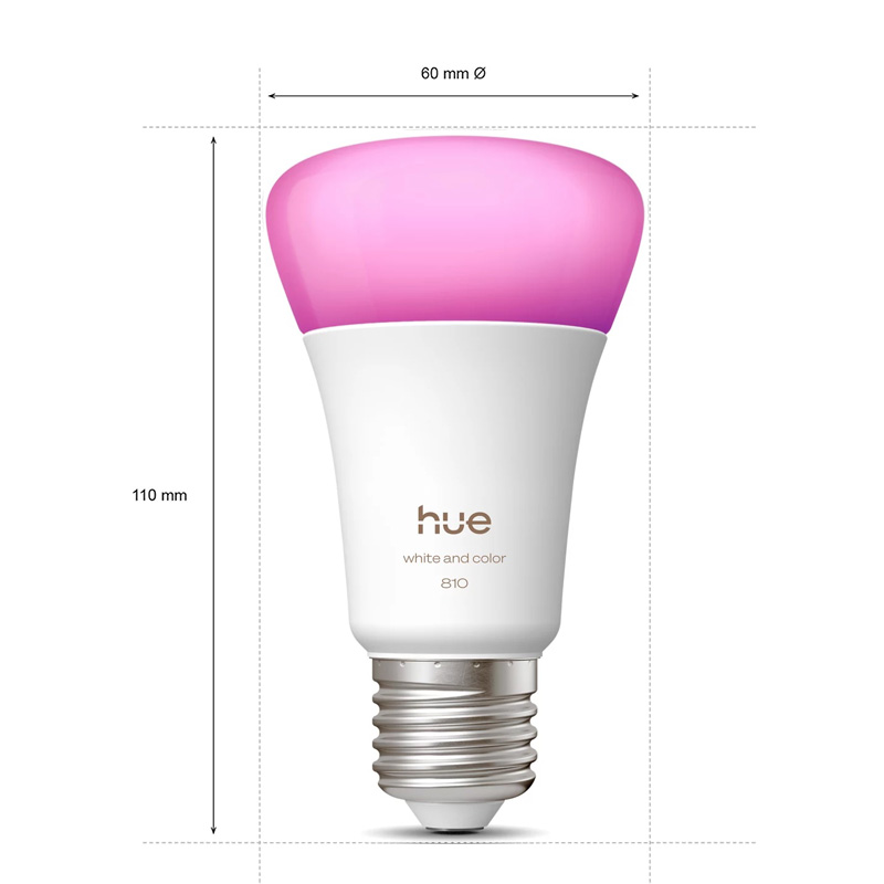 Philips Hue E27 A60 810LM Ampo - Philips Light Hue White avis et prix