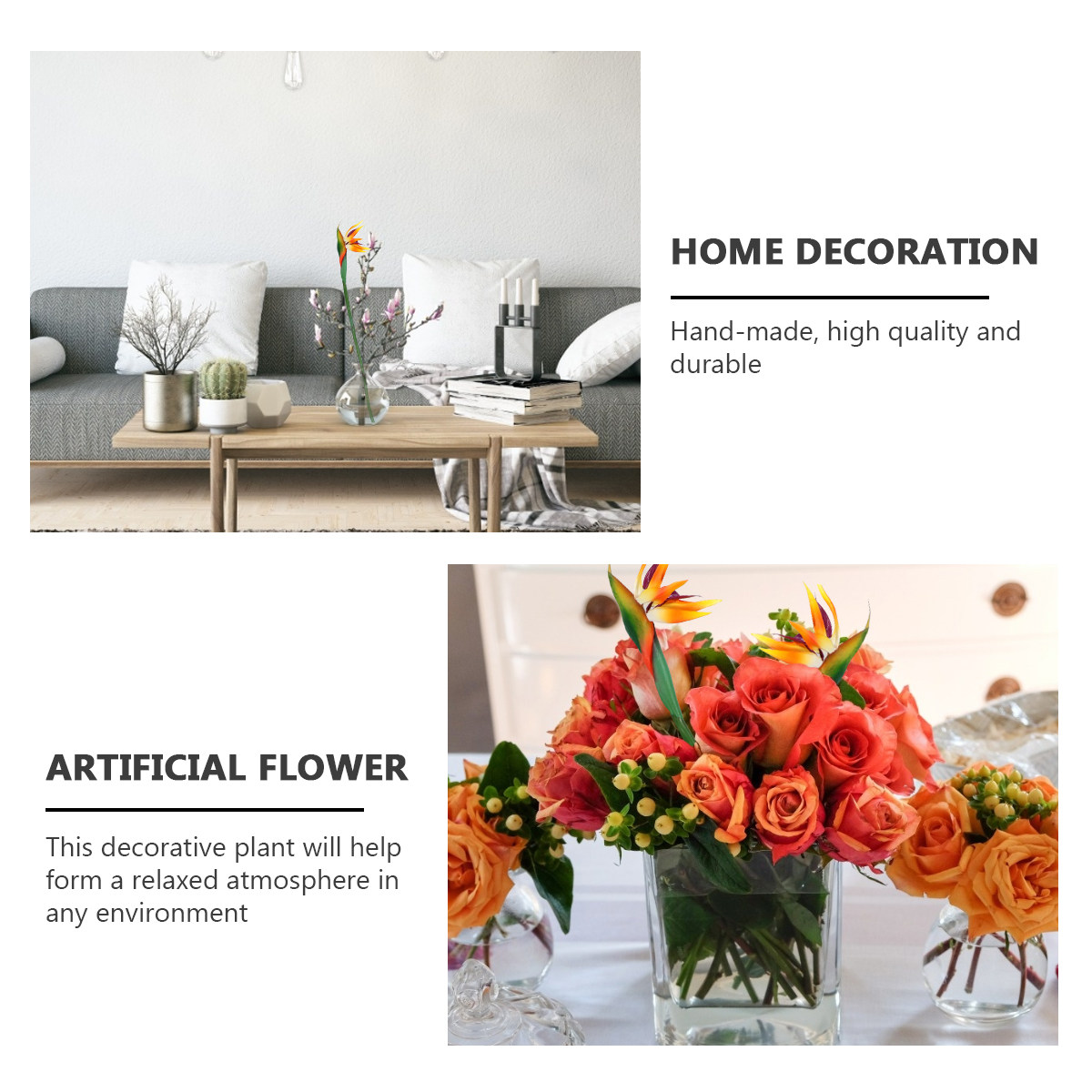 Fleur artificielle de Strelitz - Bird Paradise Strelitzia avis et prix